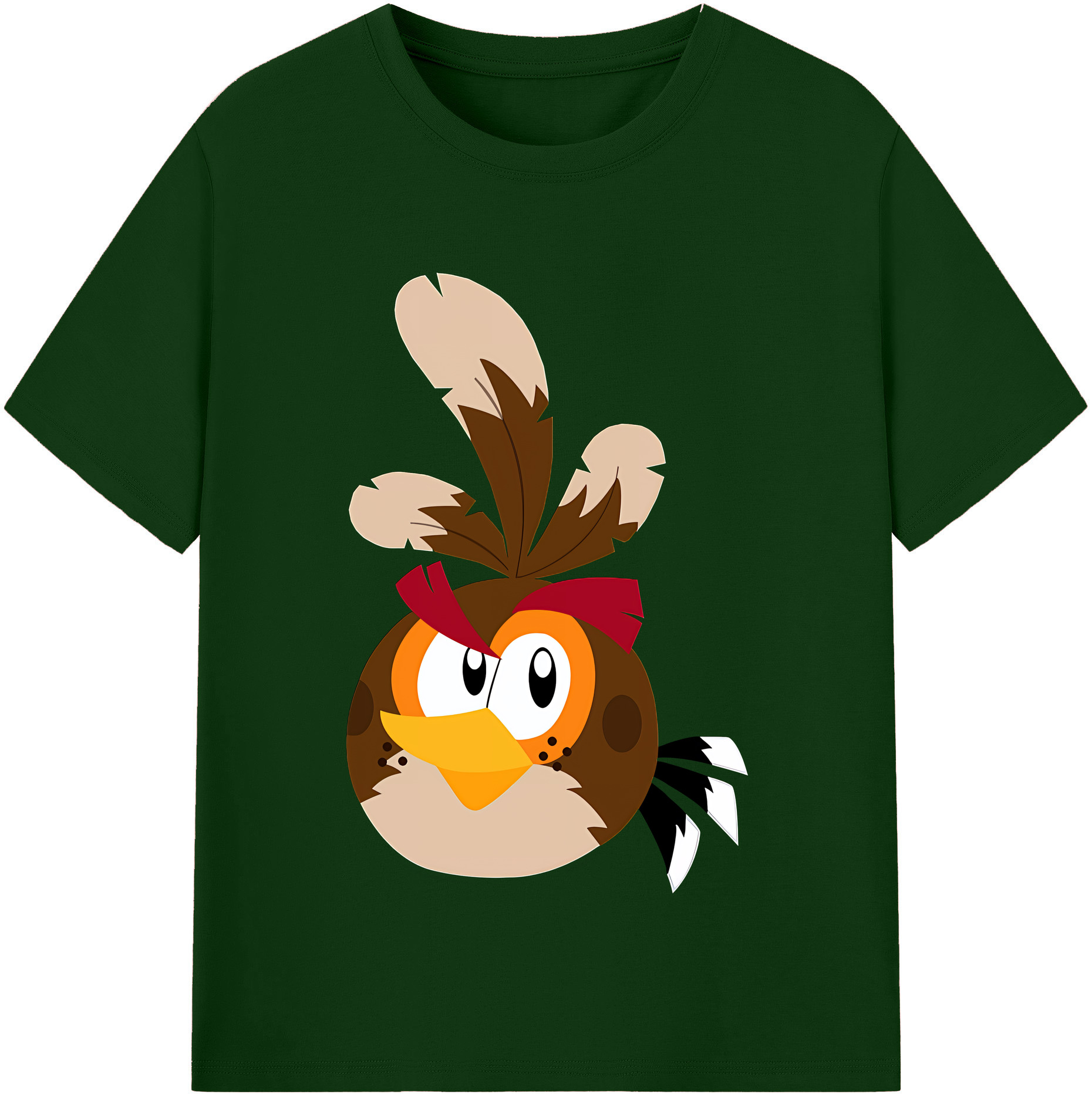 （画像用） Angry Birds アングリーバード 綿100％半袖Tシャツ（フロントプリント）